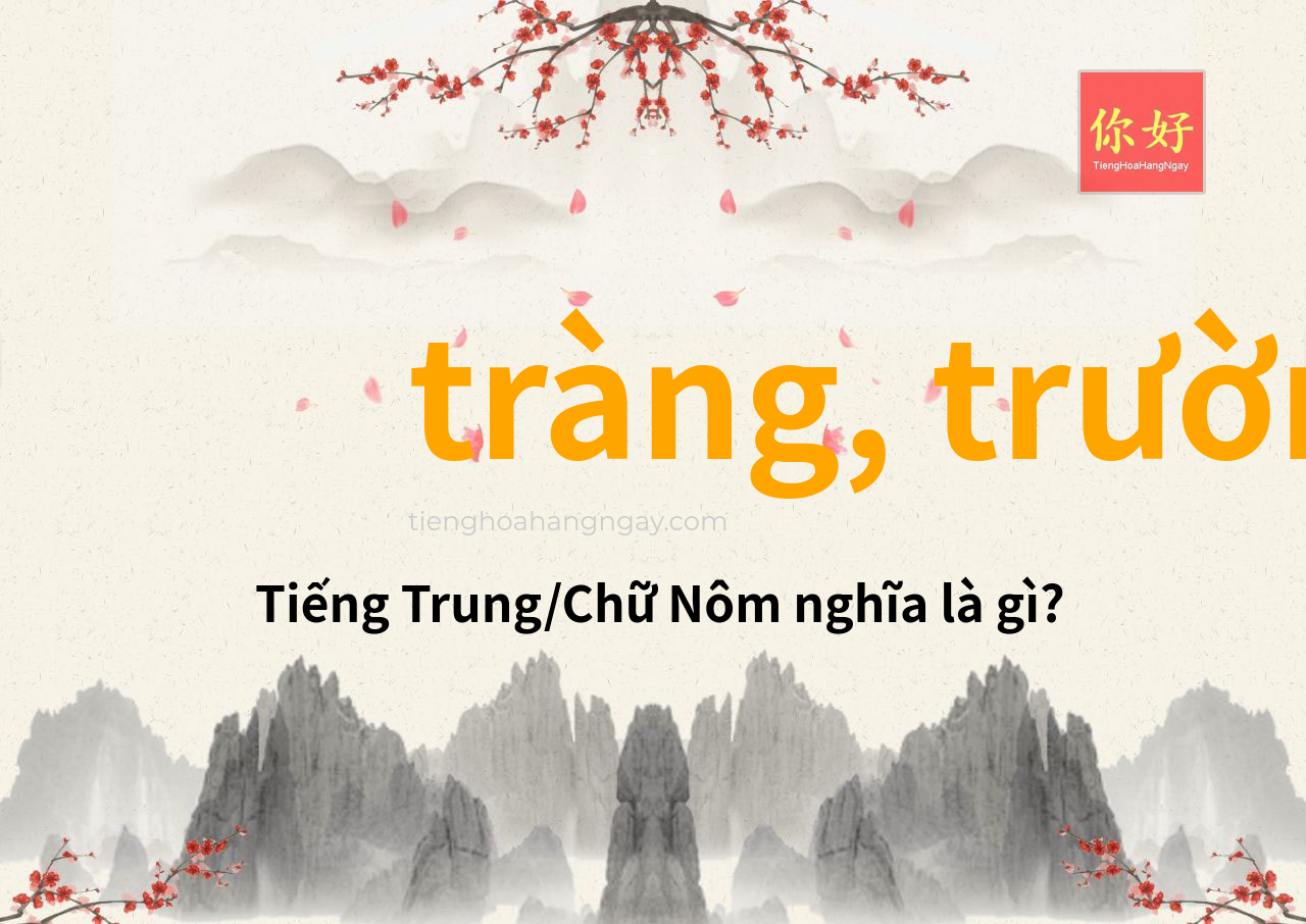 tràng, trường tiếng Trung là gì?